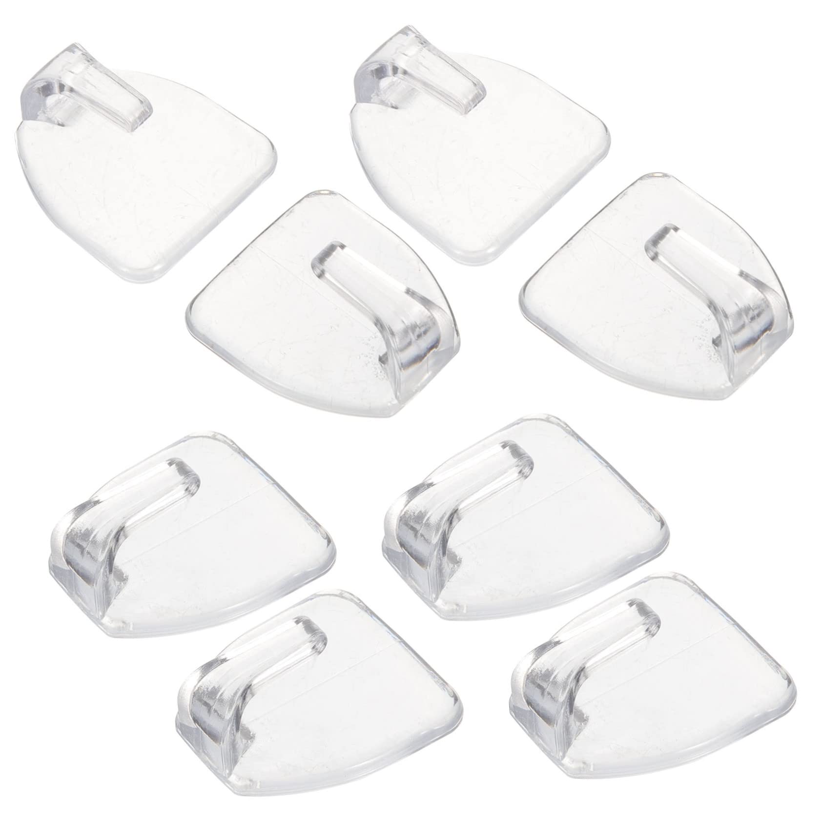 Mikikit 40pezzi Ganci Adesivi Trasparenti Da Parete Da Ganci Pratici Per Asciugamani e Accessori Cucina e Bagno Resistenti Su Superfici Lisce