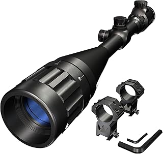 4-16x50 AO Rifle Scope, Second Focal Plane Gun Scopes, Fully Multi-Coat HD Lenses, Front Parallax Adjustment with Red/Green Dual Illuminated - STSX