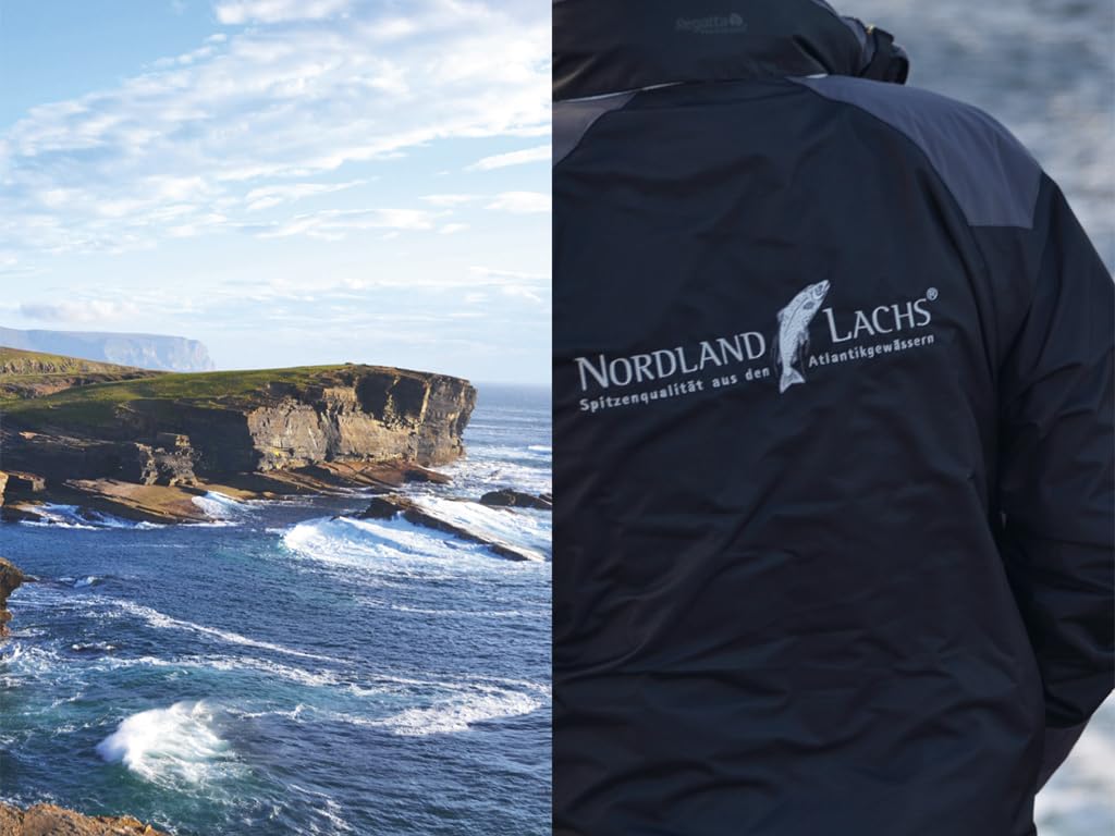 Nordland-Lachs 230g Räucherlachs | Ultrapremium Räucherlachs aus Schottland: handfiletiert, geräuchert, in feinste Scheiben geschnitten | mit TOP Kühlversand