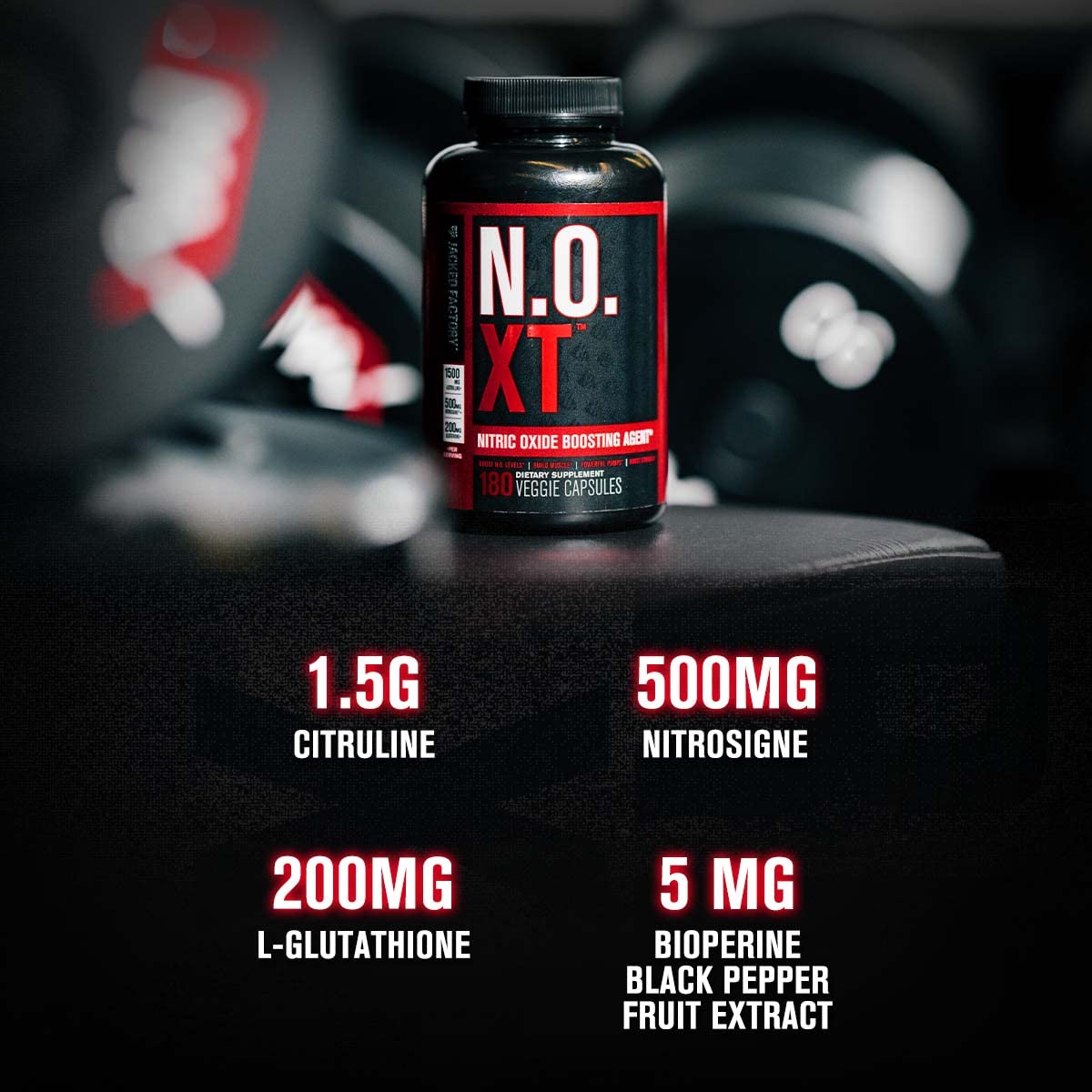 N.O. XT Nitric Oxide Supplement with Nitrosigine L Arginine & L