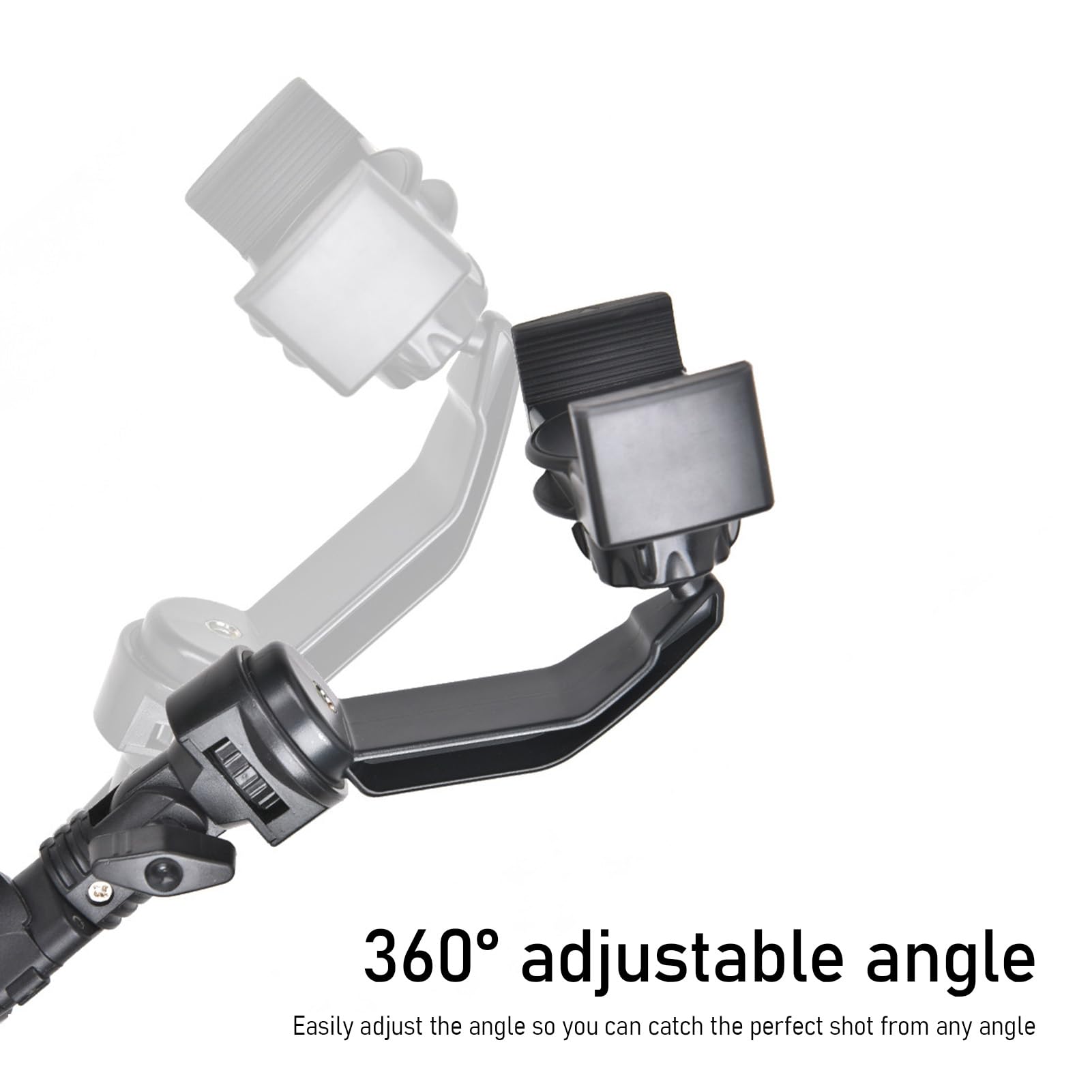 Akozon Asta Selfie Pieghevole, Asta Selfie Pieghevole da 160 Cm Asta Selfie Regolabile a 360° Asta Selfie per Telefono a 3 Sezioni Treppiede per Fotografia in Studio All'aperto