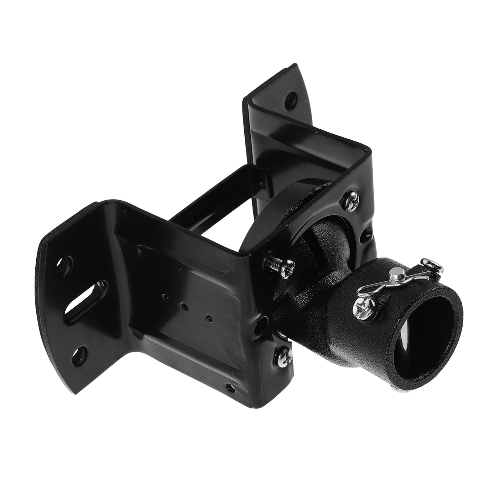 Support de Ventilateur de Plafond Voûté Noir en Fer, Kit D'installation