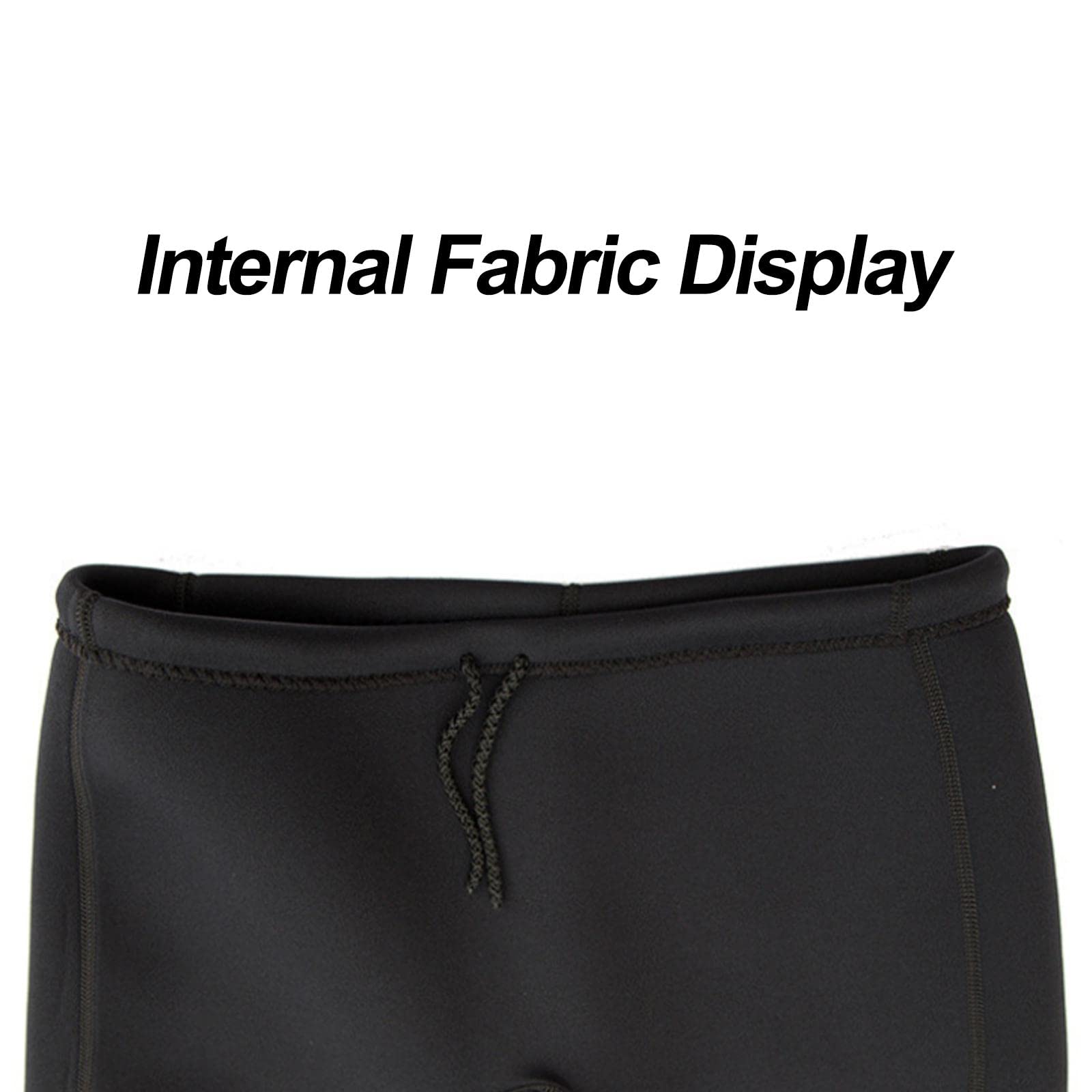 harayaa Pantalones Cortos de Neopreno para Hombre, Pantalones Cortos de Traje de Neopreno de 3 Mm para Mantener El Calor Pantalones de Baño para Aeróbic, 4XL