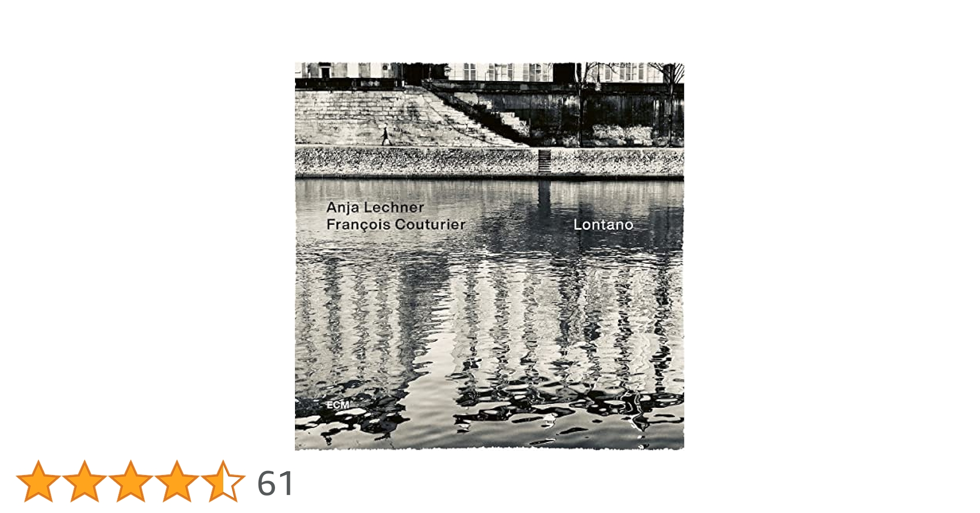 欧LP Anja Lechner, Fran?ois Couturier Lontano ECM2682 ECM Records, ECM Records /00260 Anja Lechner, François Couturier – Lontano – Vinyl (180g, LP