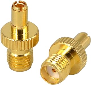 RF Coax 4G LTE Antenna Upgraded Adapter SMA Connector SMA Female to TS9 Male Straight Connector for 4G LTE Antenna Hsdpa 2G 3G Antenna UMTS Mobile Broadband Pack of 2