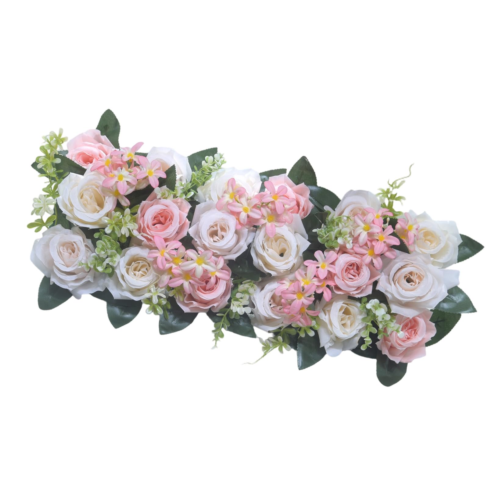 Tsophreniq Artificial Rose Flower Arrangement for Wedding Reception Anniversaries Celebration Party Dining Table Centerpieces Artificial Rose Blossomy Arrangement