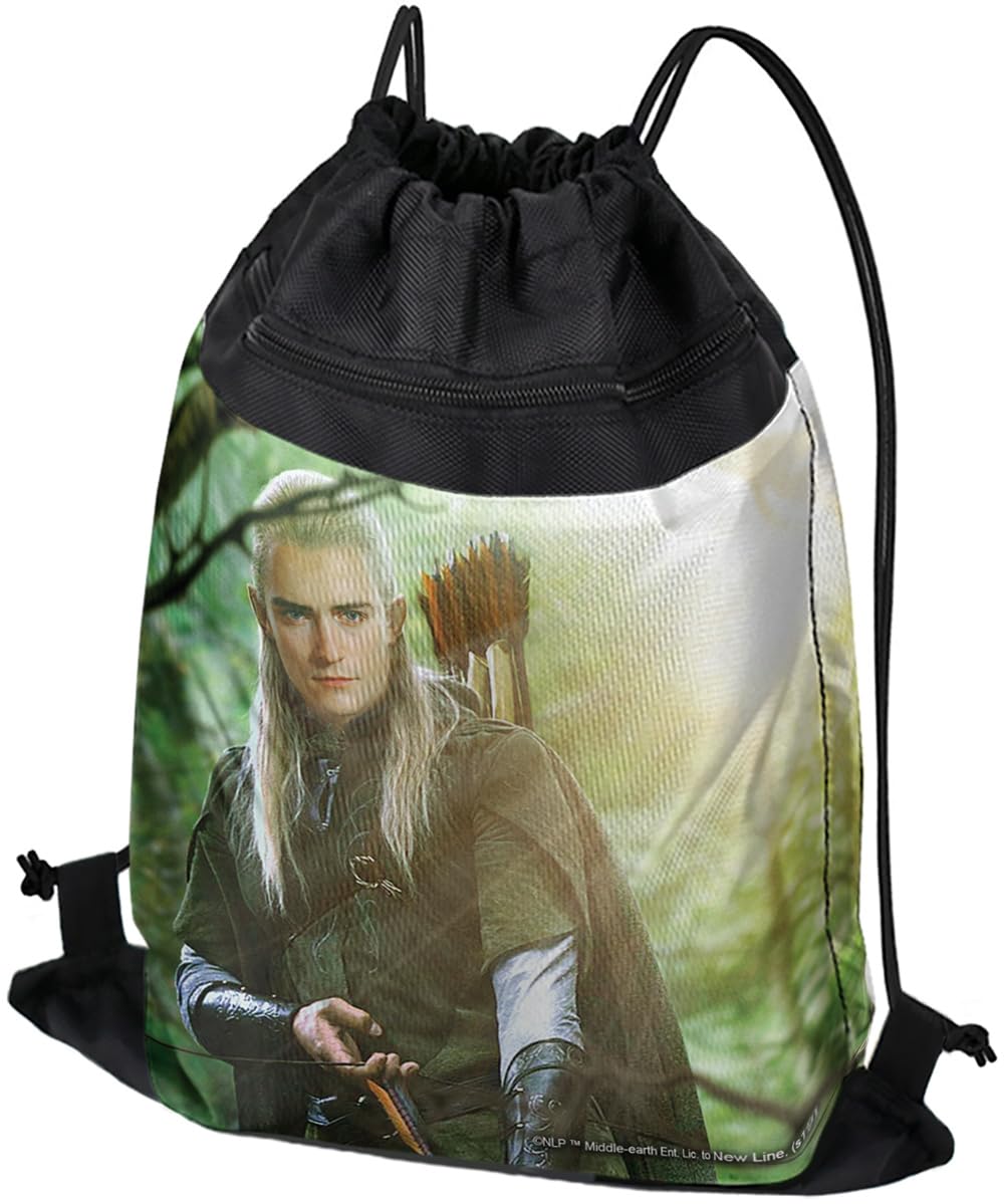 LOGOVISION The Lord of The Rings Legolas Character Drawstring Backpack Sports Bag Sackpack 17