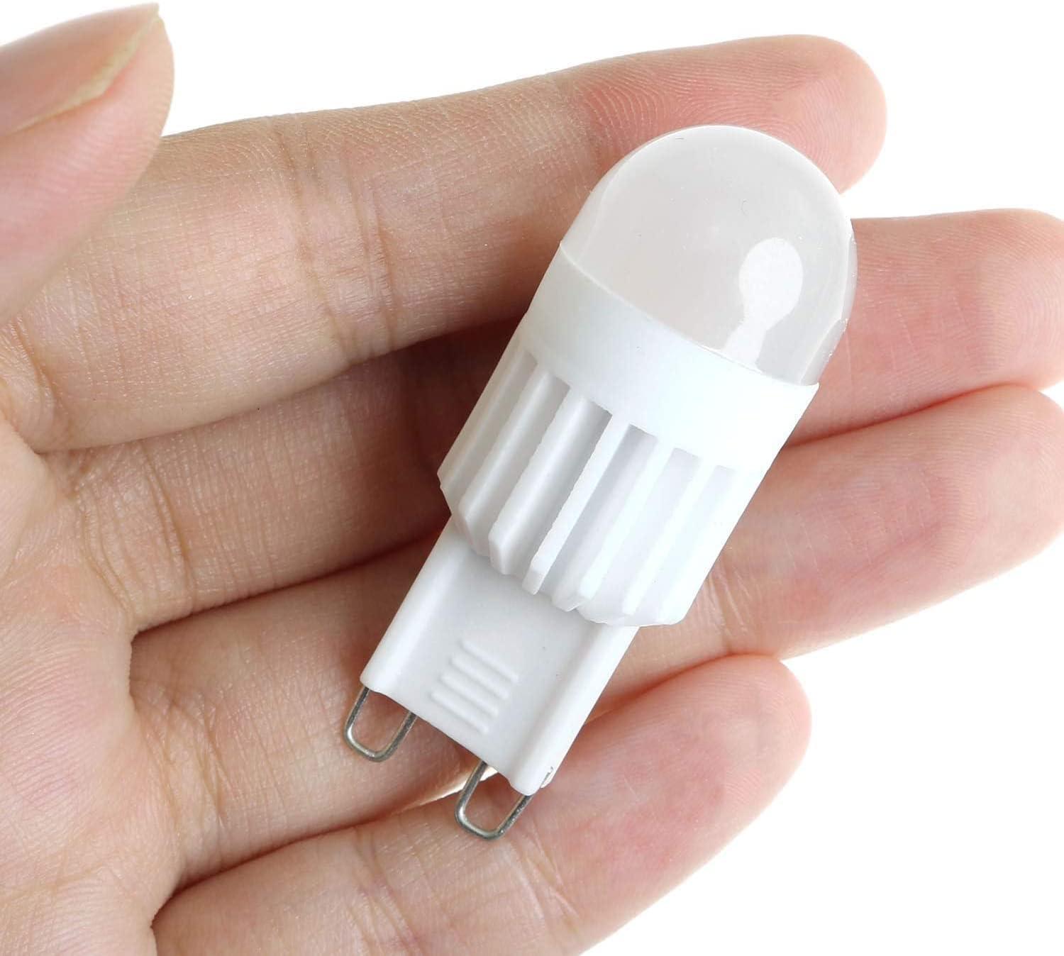 G9 2PCS 110V 3W Warm White Mini Dimmable 360 Degree Ceramic High Power LED G9 Bulb Light for Home, Building, Entertainment Lighting