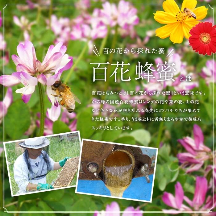 Amazon | はちみつ 専門店 かの蜂 然の極み 国産百花蜂蜜 500g × 2本