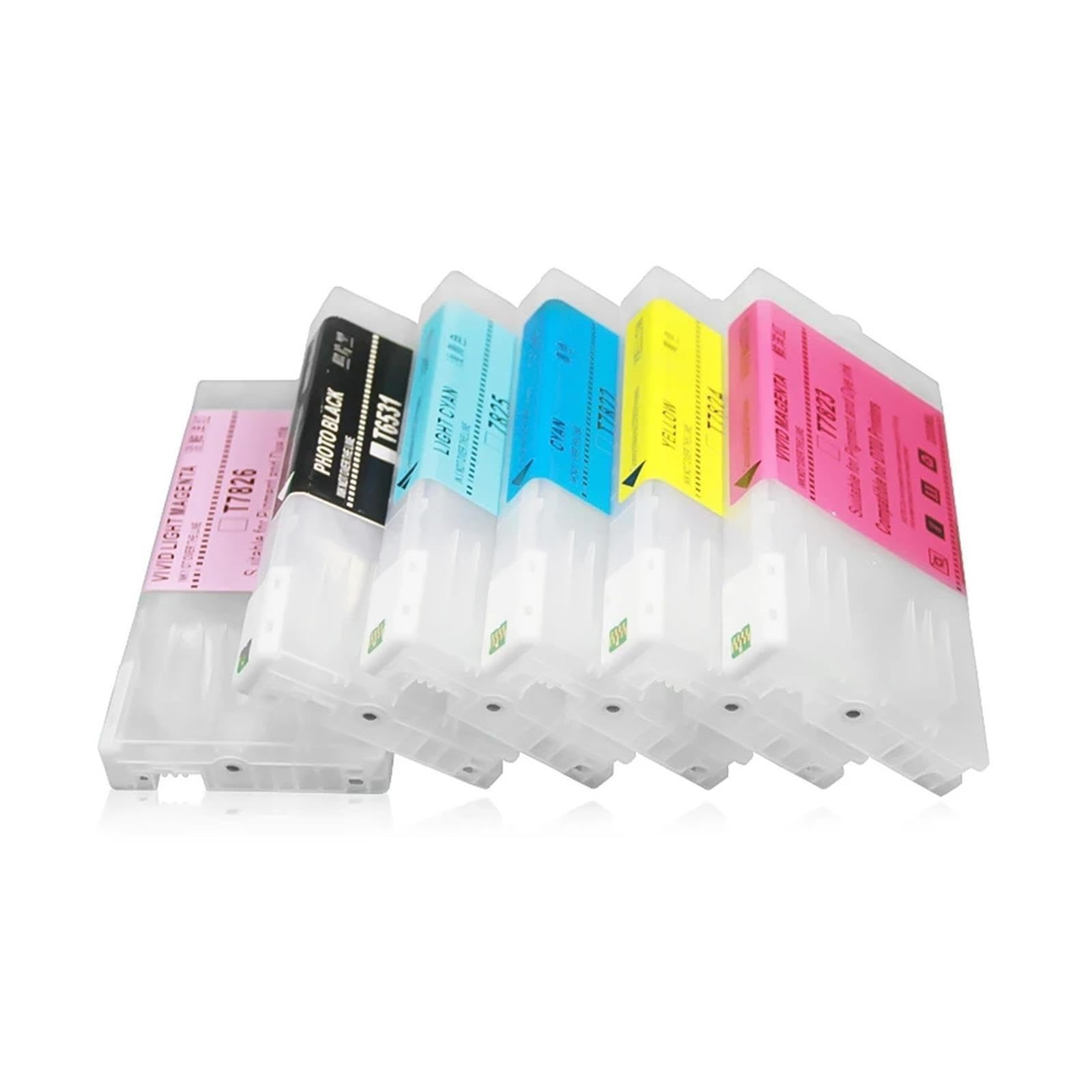Generico Cartucce Ricaricabili T7811 T7816 Compatibile Con Fujifilm DX100 | T7812 T7813 T7814 T7815, Cartucce vuote, Chip incluso, Fornitura di ricarica inchiostro(T7815 LC)