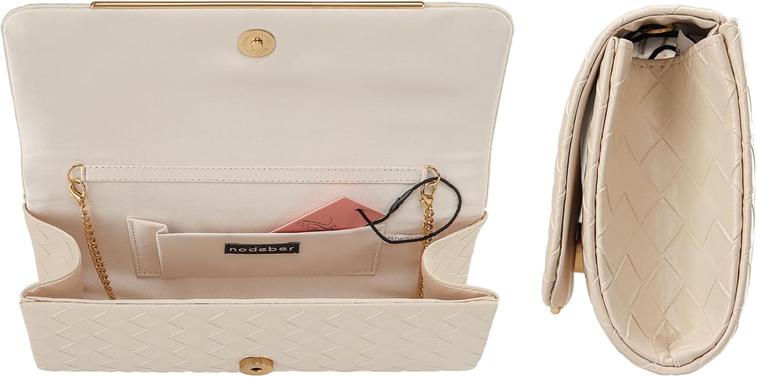 Women's Clutch Purse with Detachable Strap | Evening Handbags for Parties and Weddings - Image 5