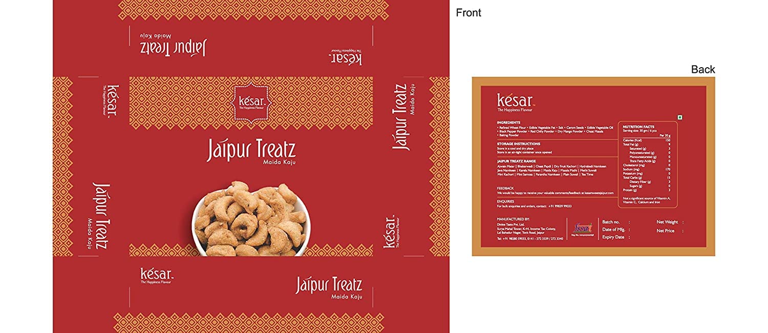 Unjunk by Kesar Sweets| Maida Kaju Mathri Evening Tea Time Snack Ready to Eat Indian Snacks Namkeen Snacks- 250g (B0B5DQZBLJ) Amazon Price History, Amazon Price Tracker