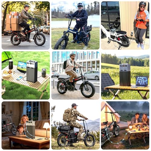Image of Wallke H9 Ultra 5000W Electric Bike with 2640Wh Power Hub, 48V 55Ah Removable Battery, 105NM Torque & 40MPH Fast Ebike for Adults, ARISUN All Terrain Fat Tire for Camping Commute, UL2849 Certified