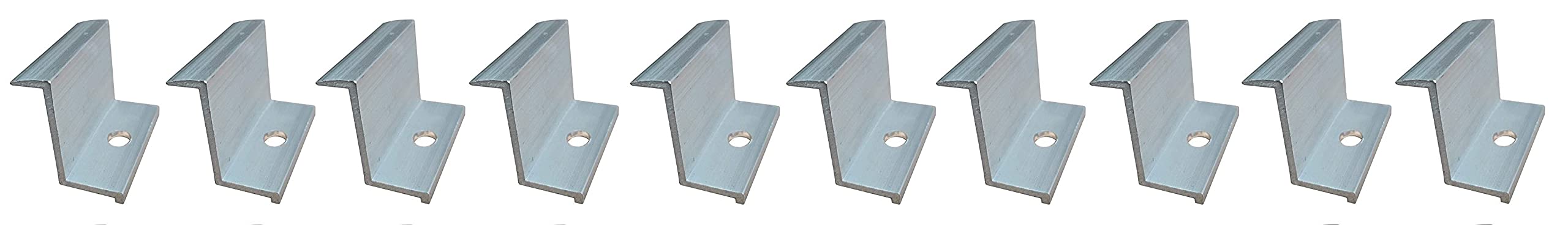 ASPA Solar Panel mounting End clamp 35MM... (Silver, 10)