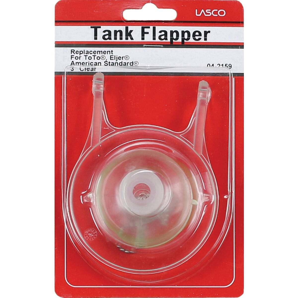 LASCO 04-2159 Replacement Toilet Flapper with Chain for 3