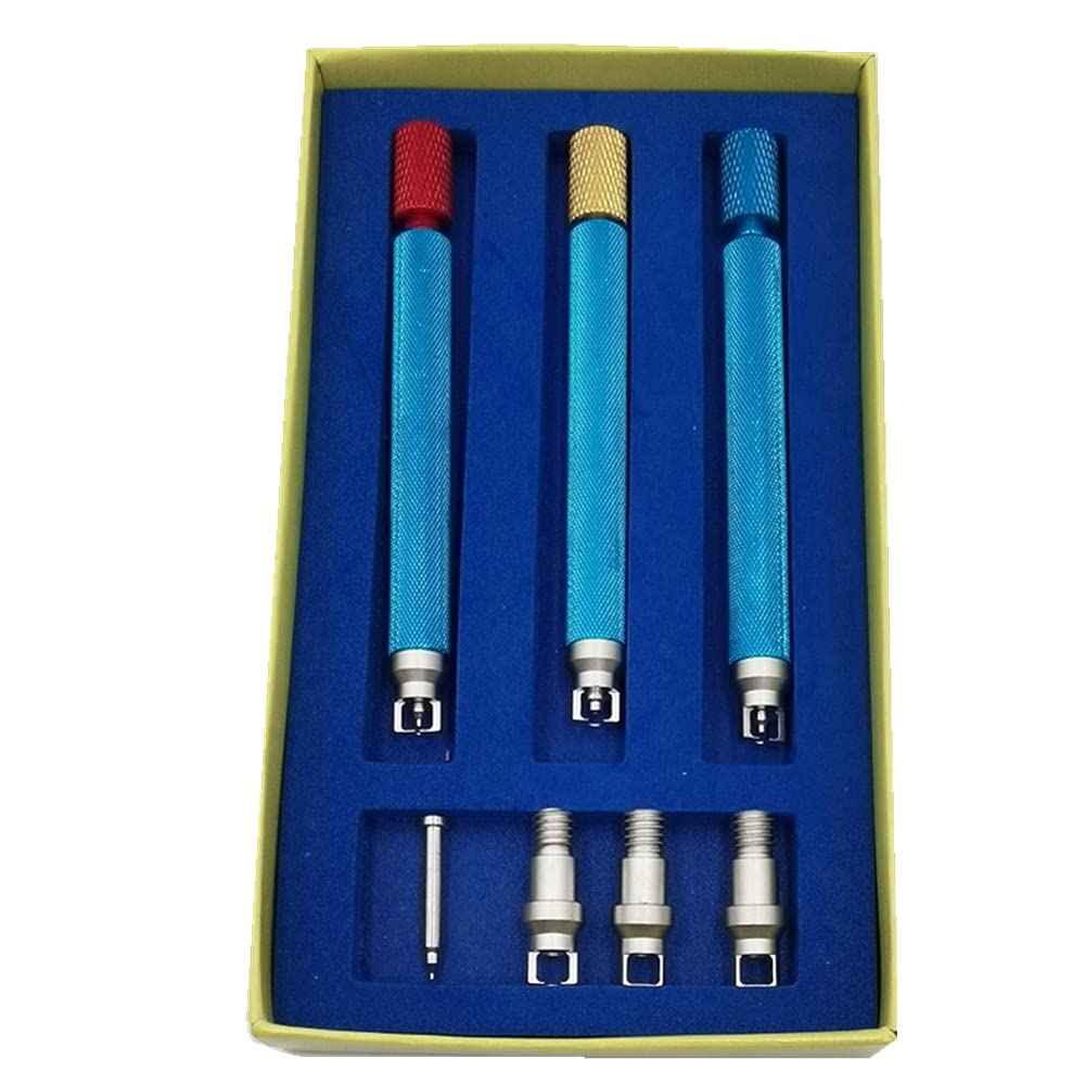 MOUDOAUER Juego de herramientas de mantenimiento 6 en 1 de acero duradero para relojes, herramientas de mantenimiento y reparación de relojeros, accesorios de reloj