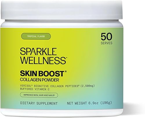 Miniatura 12 de Sparkle Wellness VERISOL - Péptidos de colágeno hidrolizados bioactivos Suplemento de colágeno en polvo con vitamina C para la salud de la piel