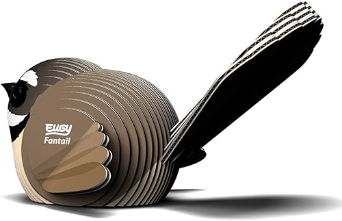 Miniatura 4 de Eugy Fantail Bird - Rompecabezas 3D de 27 piezas, respetuoso con el medio ambiente, juguete educativo para niños, niñas y niños a partir de 6 años