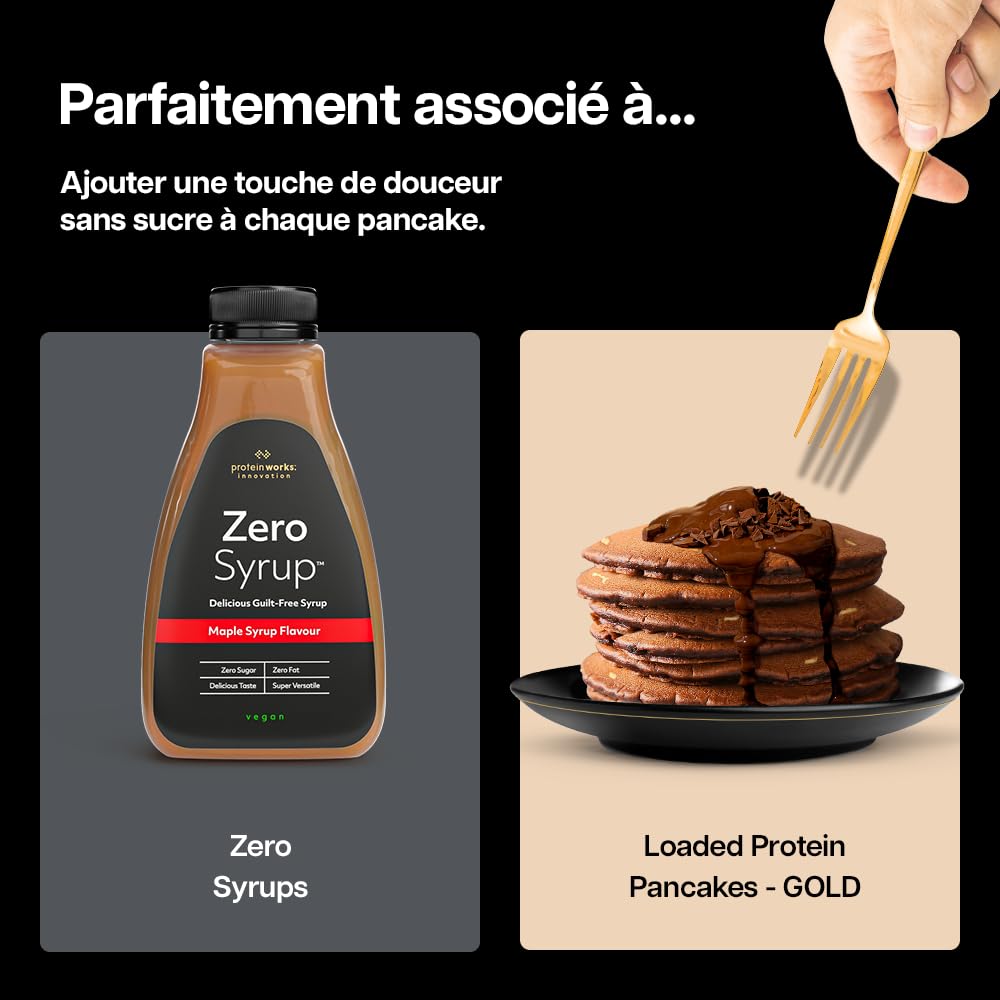 Protein Works | Loaded Protein Pancakes – GOLD Innovation, Préparation Pancakes Protéinés Premium, Petit-Déjeuner Riche en Protéines, Faible Sucre & Gras, Cookies Crème, 16 Portions, 1kg