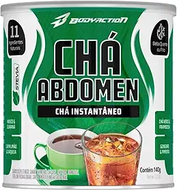 Cha Abdomen Instantâneo 140 gramas, sabor Framboesa Body Action