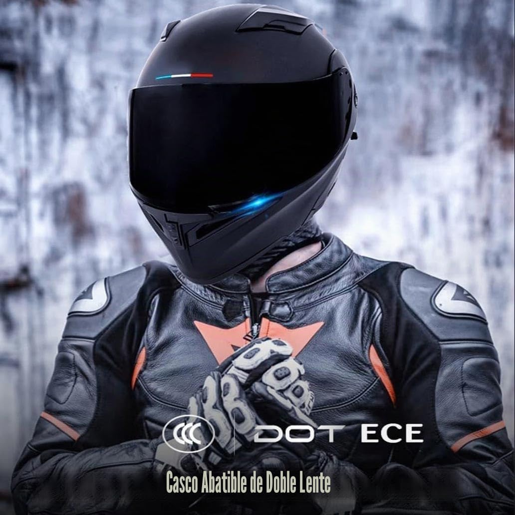 Casco Moto Modular, ECE Homologado Casco Integrales Flip Up Moto Jet Scooter para Mujer Hombre Adultos Antivaho