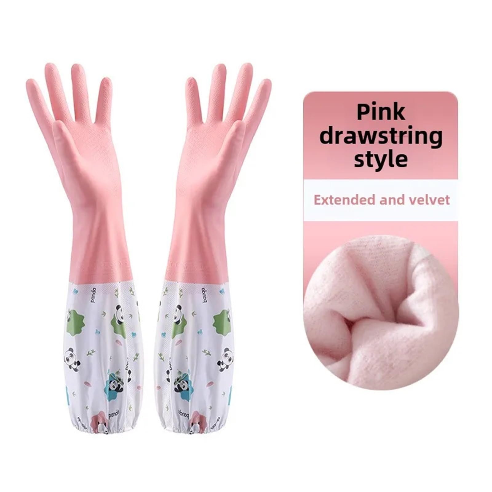 Guantes Limpieza Guantes de cocina for mujer, resistentes, duraderos, al agua, goma