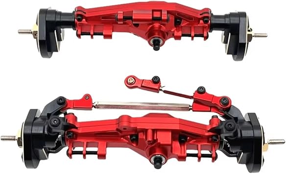RC Axle Spare Parts For MJX H12Y + H12P 1/12 Aluminum Portal Axle Chassis Upgrade Parts Machined Model Accessory Assemble Repair ReplaceRed,1set
