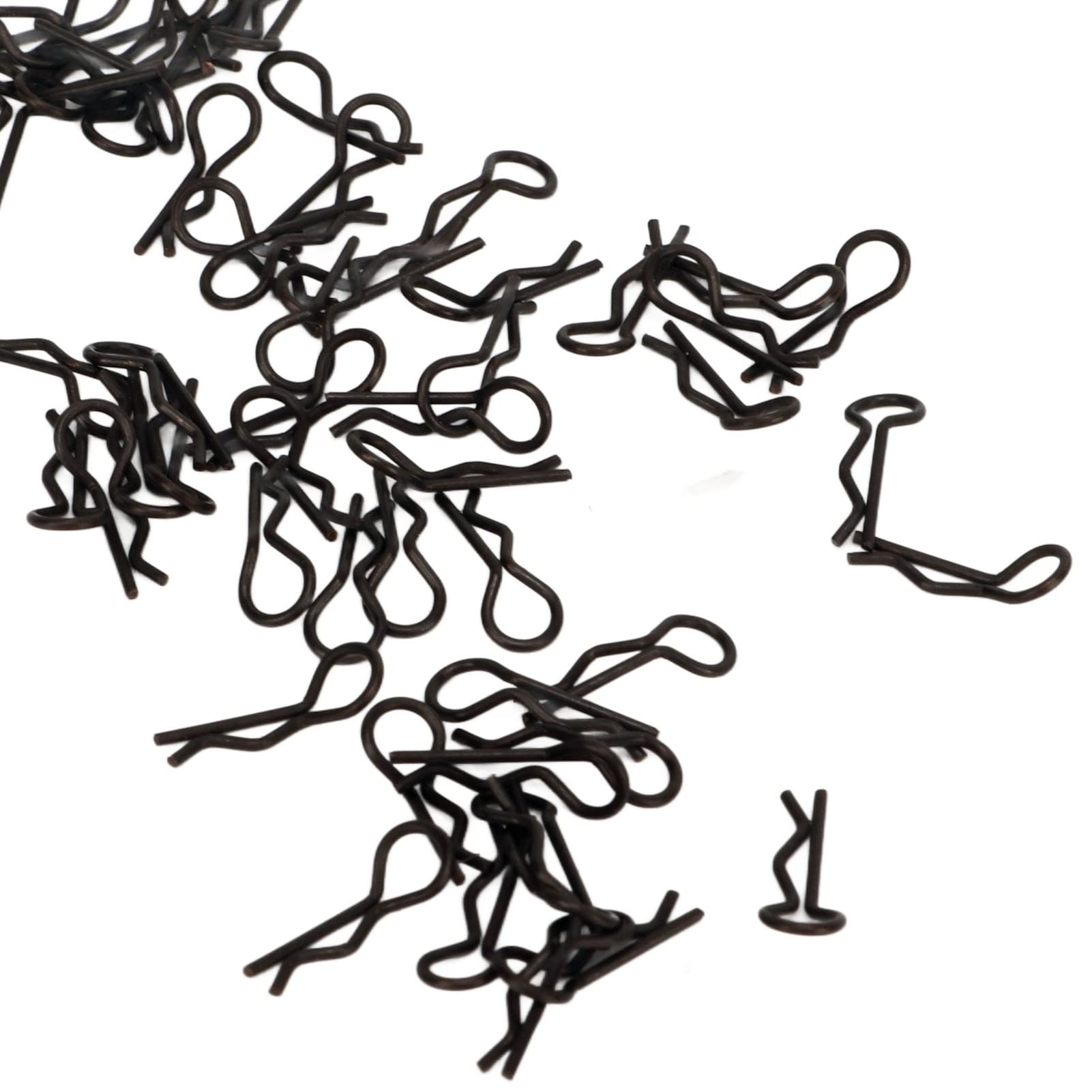 RC Cotter Pin, 0.6mm Diameter RC Car Body Clip Easy Removal for 1/28 1/24 RC Car (Black)