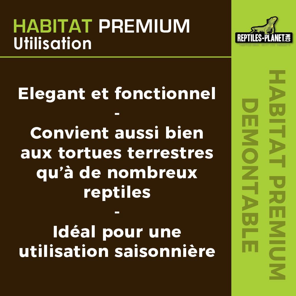 Reptiles Planet - Terrarium Habitat Premium Demontable - 76,2x30,5x30,5 cm
