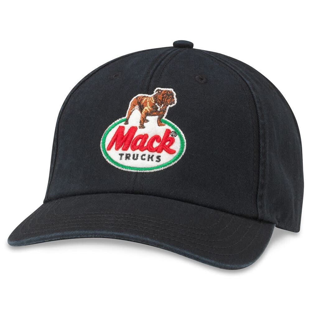 AMERICAN NEEDLE Mack Trucks Baseballmütze, offizielles Lizenzprodukt, verstellbar, Hepcat (schwarz), Einheitsgröße