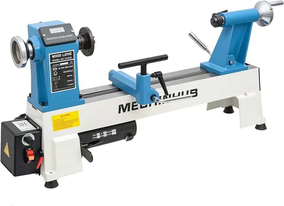 12x18 Digital-Display High-Speed Wood Lathe