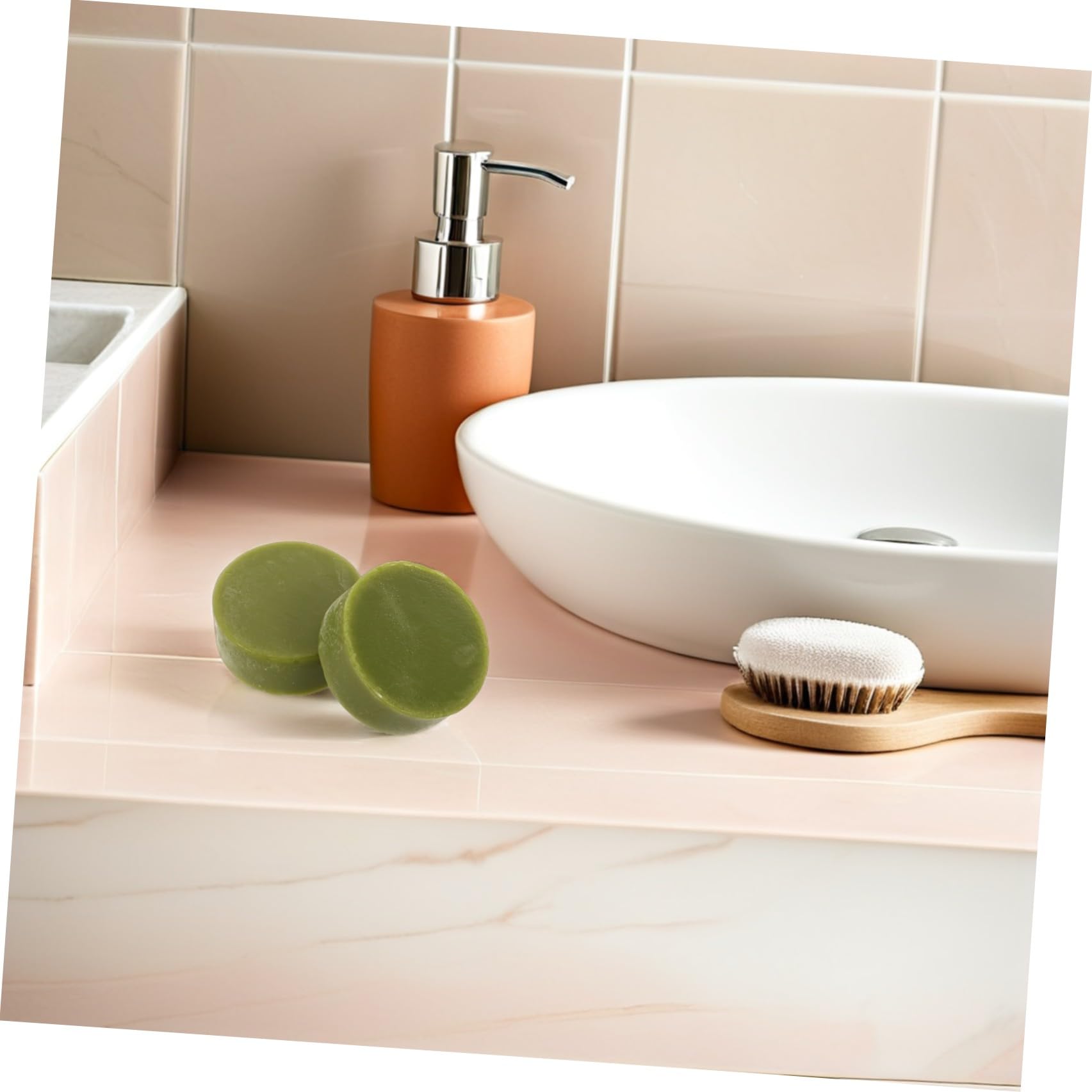 6 Pezzi Sapone Naturale per Corpo e Ascelle Oli Essenziali, Base Sapone, Formato da Viaggio, Schiuma Rapida per Viaggi e Uso Quotidiano
