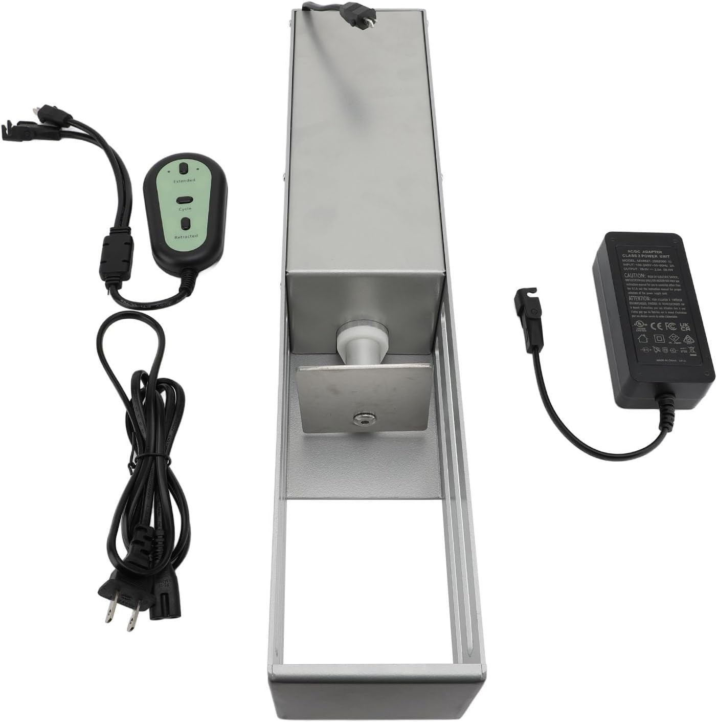 Electric Can Crusher, Metal Shell Undergoes Oxidation Automatic Can Crusher Labor Saving and Convenient Can Smasher Button Controls Design Can Crusher for Seltzer Soda (US Plug)