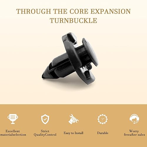 Miniatura 3 de 20 unids Fender Trim Panel Parachoques Retenedor Nylon Sustituye Nissan OEM 01553-09321 Compatible con MR328954