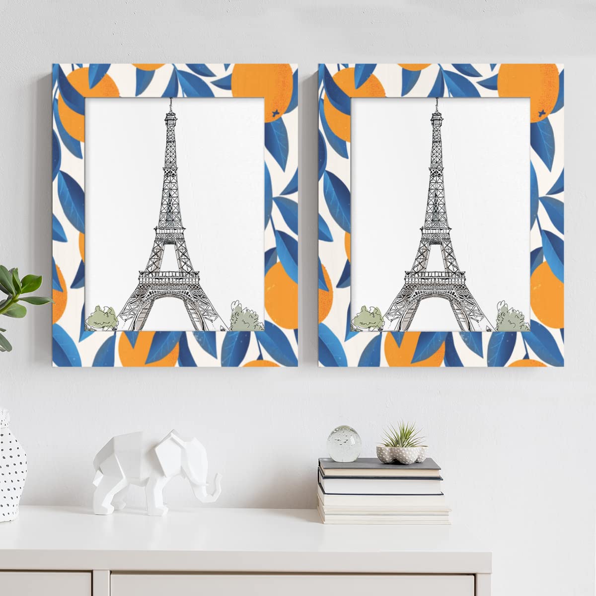 Amazon.co.jp: 明るい花柄 2パック 8 x 10インチ 写真フレーム 桜 木製