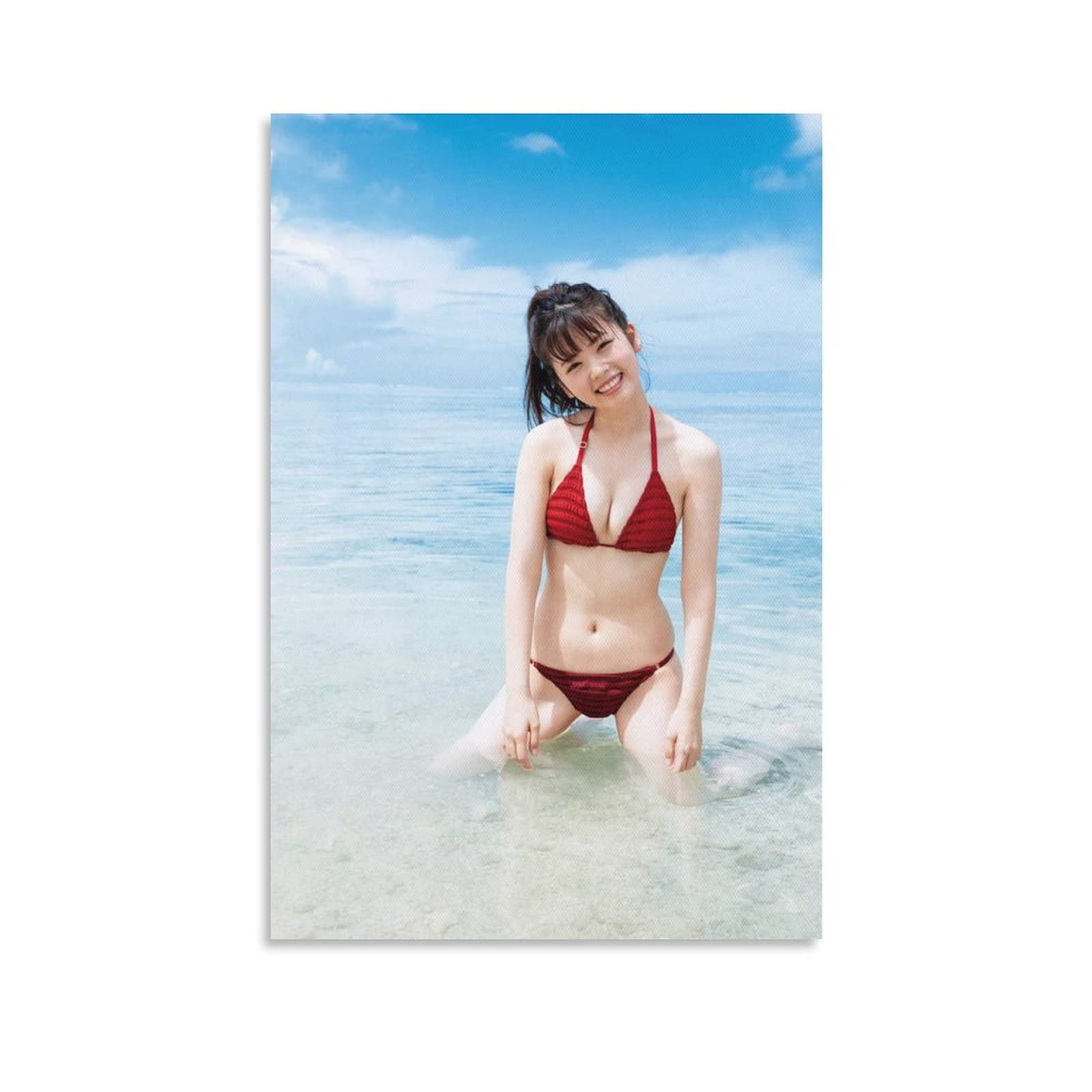 Amazon｜小芝風花写真壁飾りかわいいポスター画像ビキニ ポスター 装飾 絵 キャンバス 壁アート リビングルーム 寝室 印刷  アートパネル08x12inch(20x30cm)｜ウォールステッカー オンライン通販