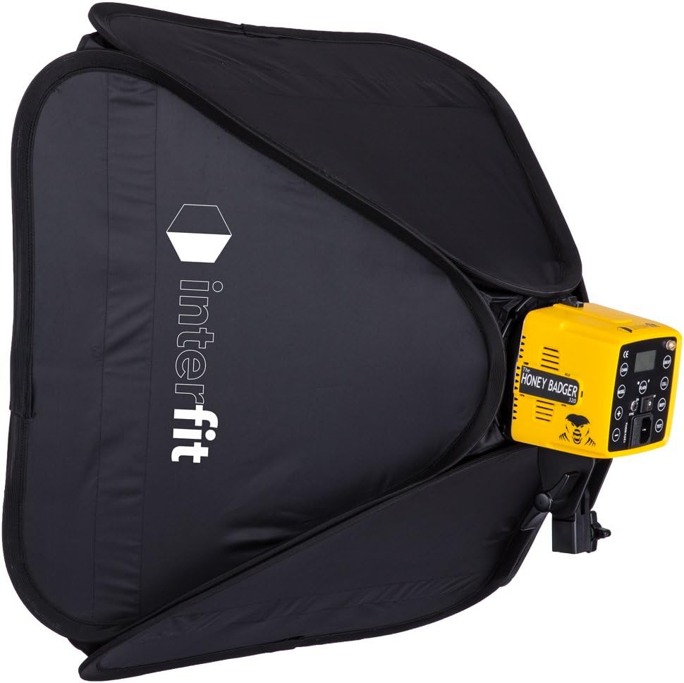 Interfit Honey Badger 320Ws Flash Head, Compact, Yellow (HB320)
