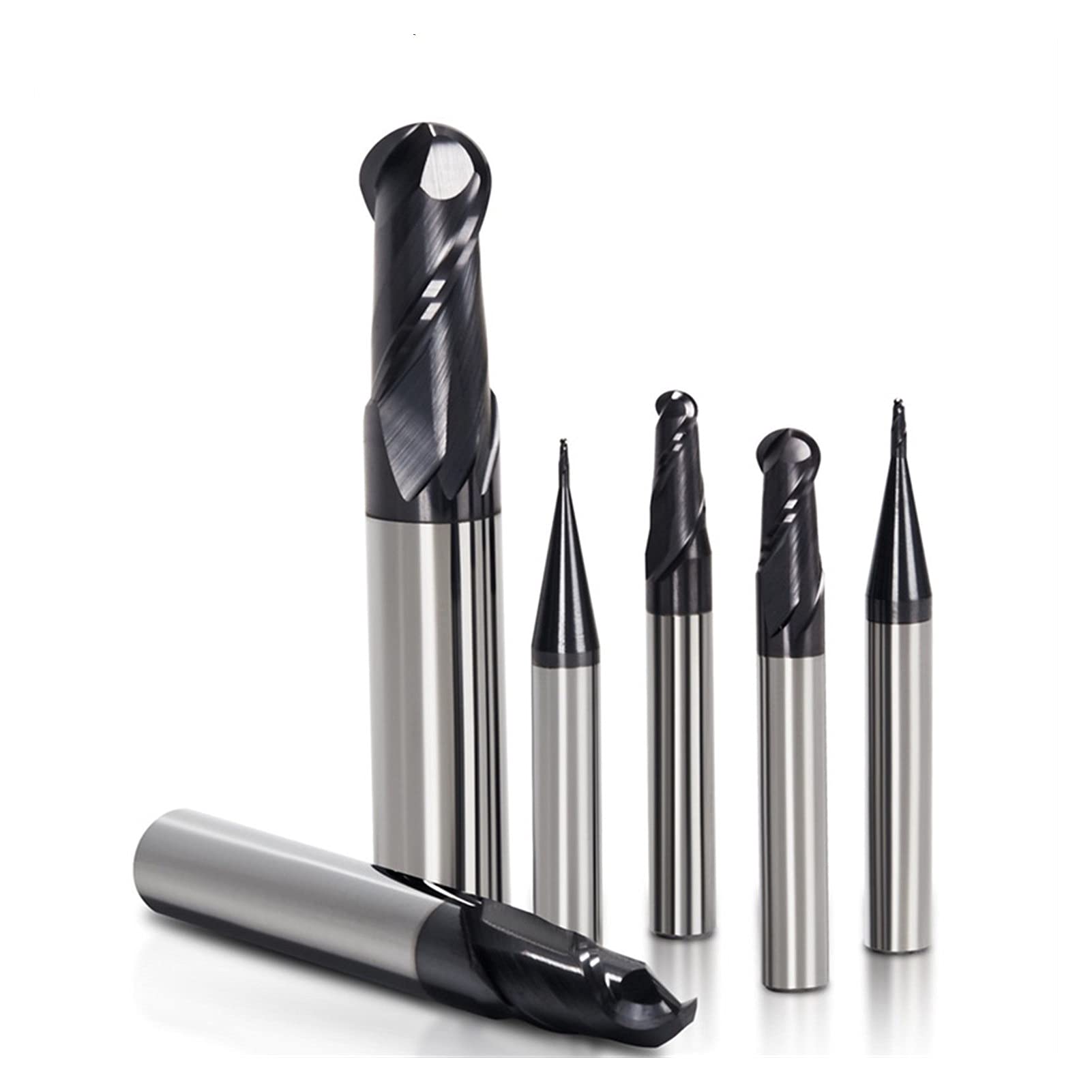 Fresa A Testa Sferica In Carburo - 2 Taglienti - Diametro 1-5 Mm - Per Legno, Plastica E Alluminio - Foto 5