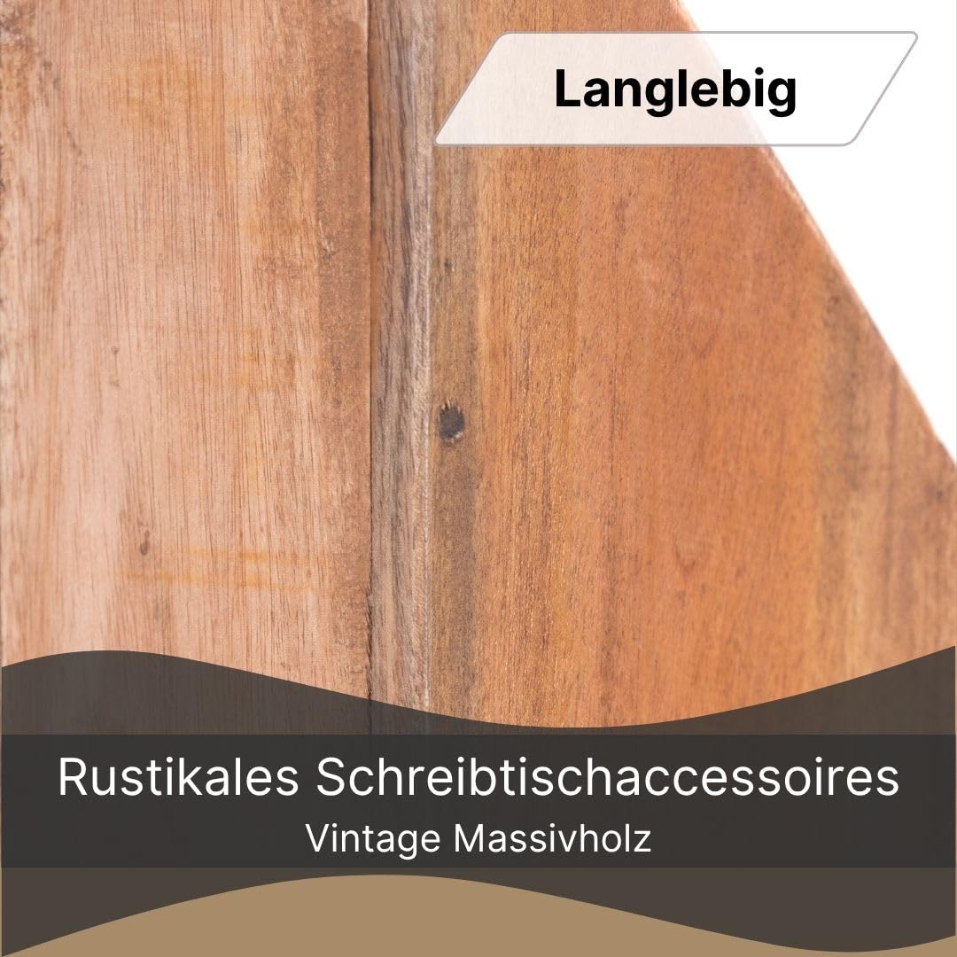 DESIGN DELIGHTS STEHSAMMLER NOTA | Mahagoni Holz, 30x29x11 cm (TxHxB) | Zeitschriftensammler, Holz Stehordner, Schreibtisch Büro Organizer