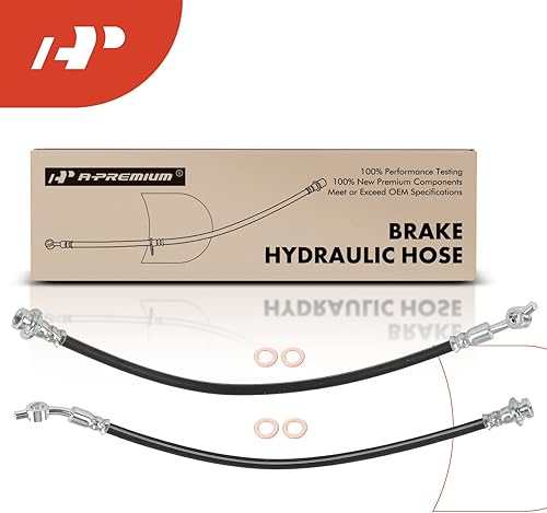 Miniatura 8 de A-Premium Manguera hidráulica de freno delantero izquierdo y derecho compatible con Nissan NP300, NP300 Frontier, 2016 2017 2018 2019, L4 2.5L,