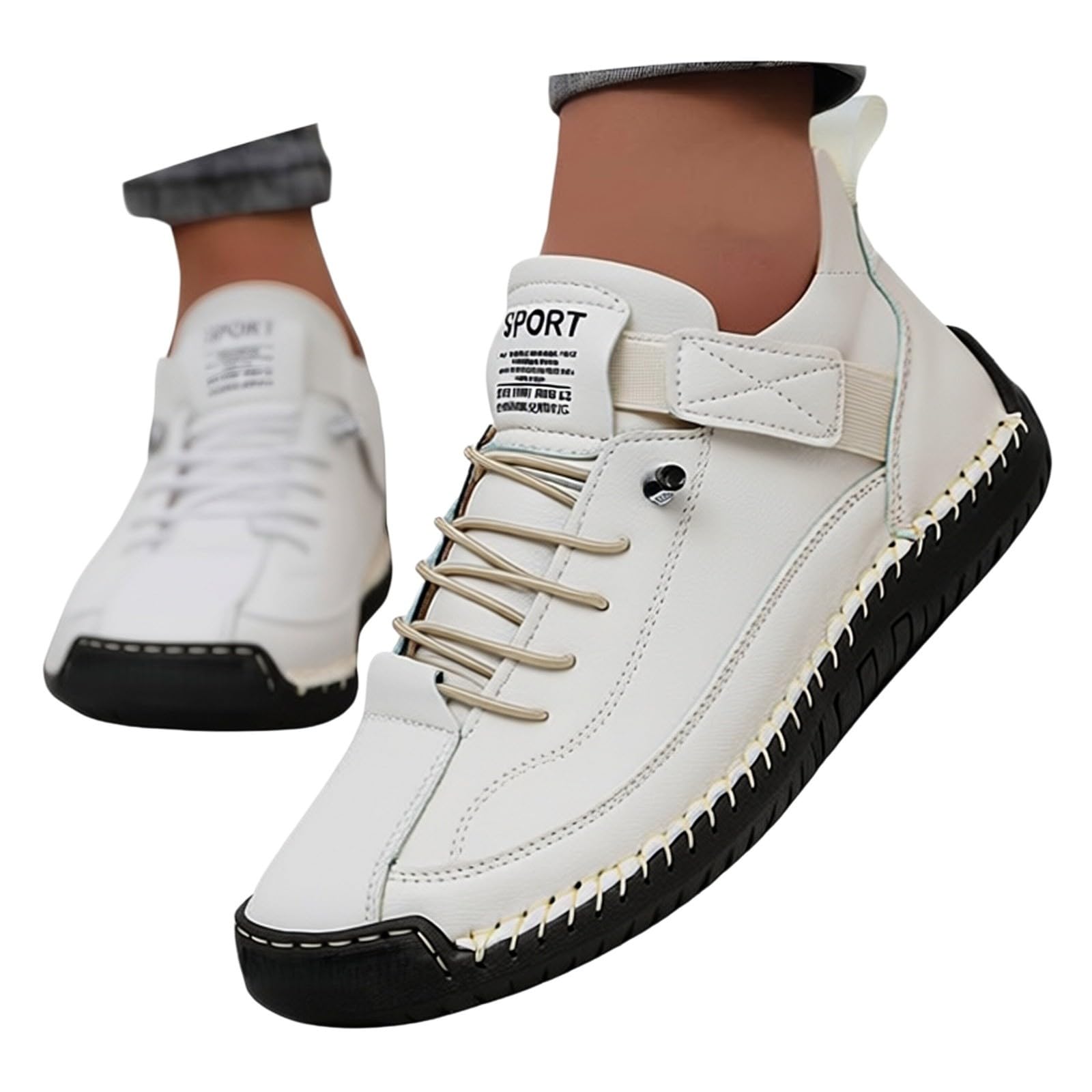 Scarpe da donna a piedi nudi casual slip on scarpe da passeggio vestibilità ampia leggere traspiranti per tutti i giorni calzature da donna grigio, Beige, 36 EU