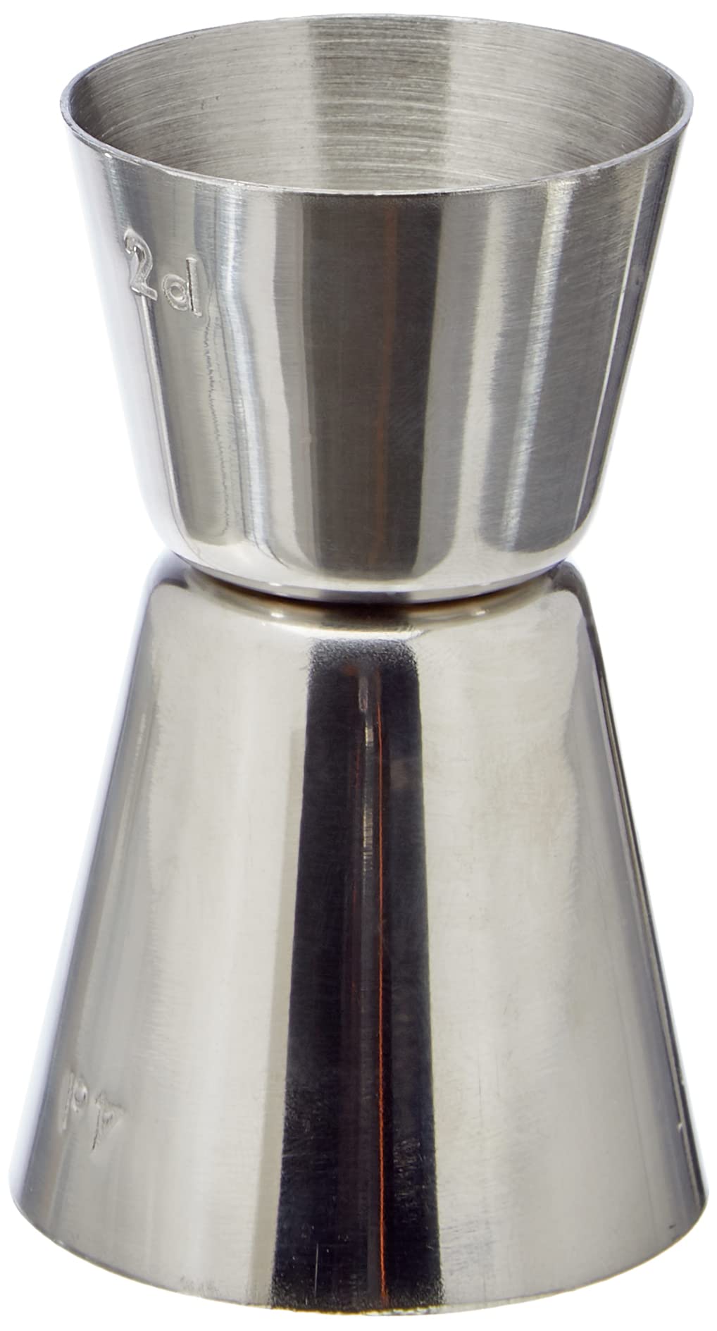 Metaltex Jigger 2-4 cl ze stali nierdzewnej, srebrny, 4,4 x 9,5 x 16 cm