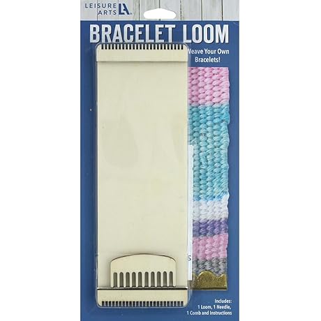Leisure Arts Loom Bracelet Weaving Kit - Perfect for Bead Loom Bracelets and Friendship Bracelets