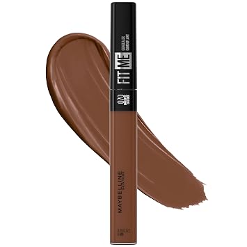 Maybelline Fit Me Liquid Concealer Makeup, Natural Coverage, Lightweight, Conceals, Covers Oil-Free, Dark Coffee Packaging May Vary