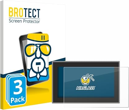 brotect Glass Screen Protector Film Compatible with Voltcraft VC191 3 Pack - Glass-Foil 9H Protection [Scratch Resistant, High Clarity]