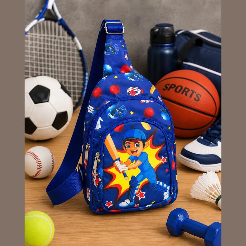 Image of Kizzi Print Colourful Cross body Bags for Boys and Girls Kids School, Picnic, Return Gifts