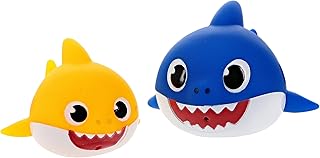 Pinkfong Baby Shark Bath Squirters 2 Pack, Baby Shark & Daddy Shark