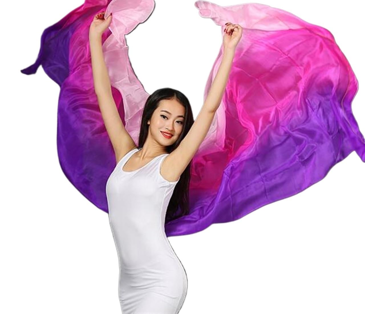 Voile de soie de danse du ventre léger pour réussir vos lancers aériens