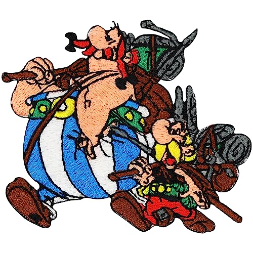 Patch Asterix Obelix Backpacker Senderismo Romano Guía de Montaña Comic Parche de Planchar