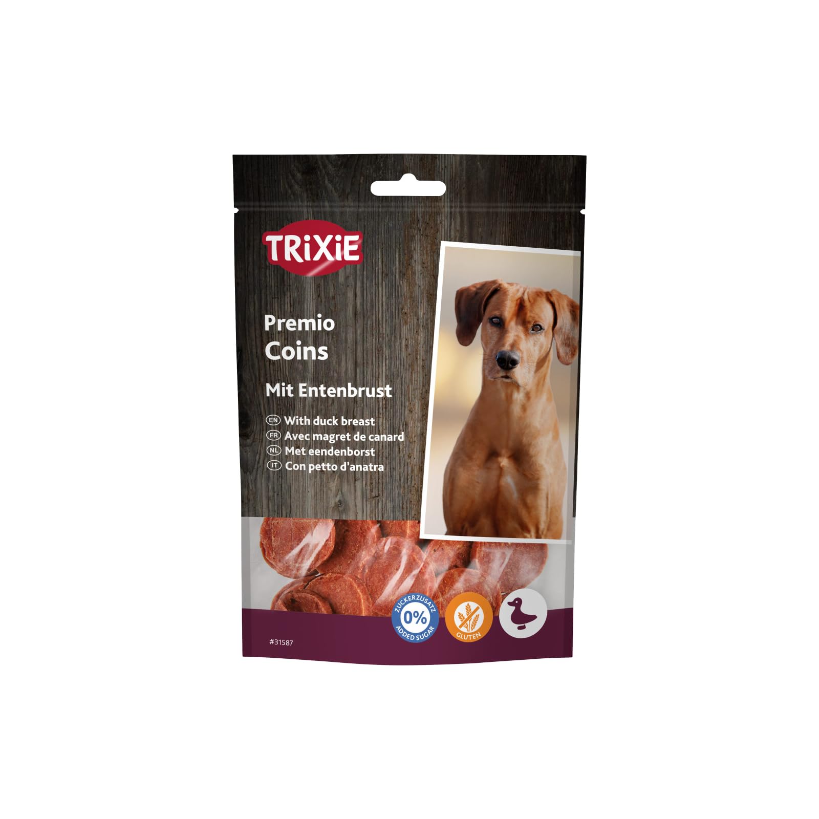 TRIXIE Premio Stripes Con Anatra | Confezione Tripla | 3 X 100 G | Alimento Complementare Per Cani Con Alto Contenuto Di Carne Di Anatra | Ricco Di Acidi Grassi Essenziali Omega-3